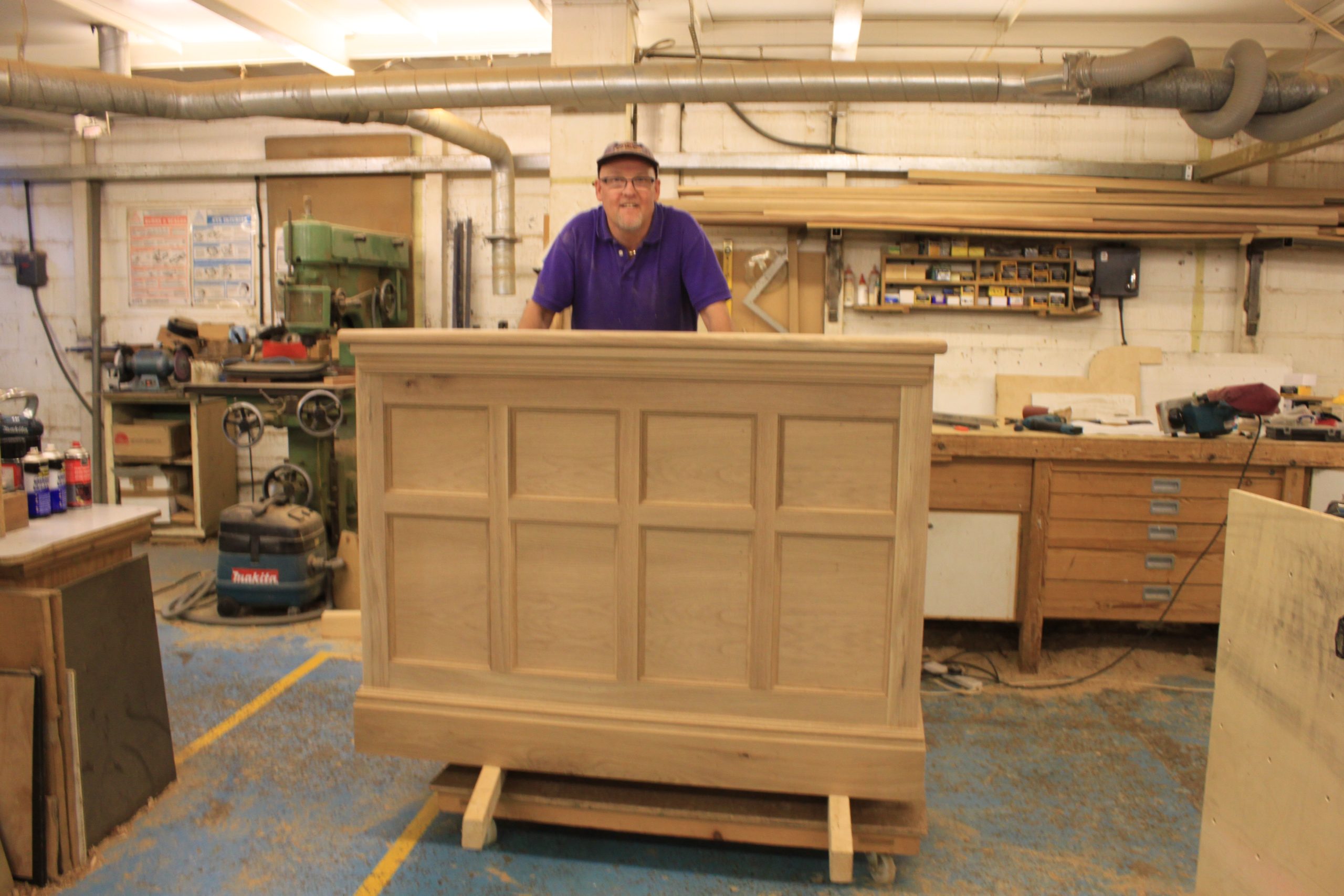 Markson Workshop Photo Joiner manufacturing bespoke timberwork in the Markson Joinery Bristol workshop
