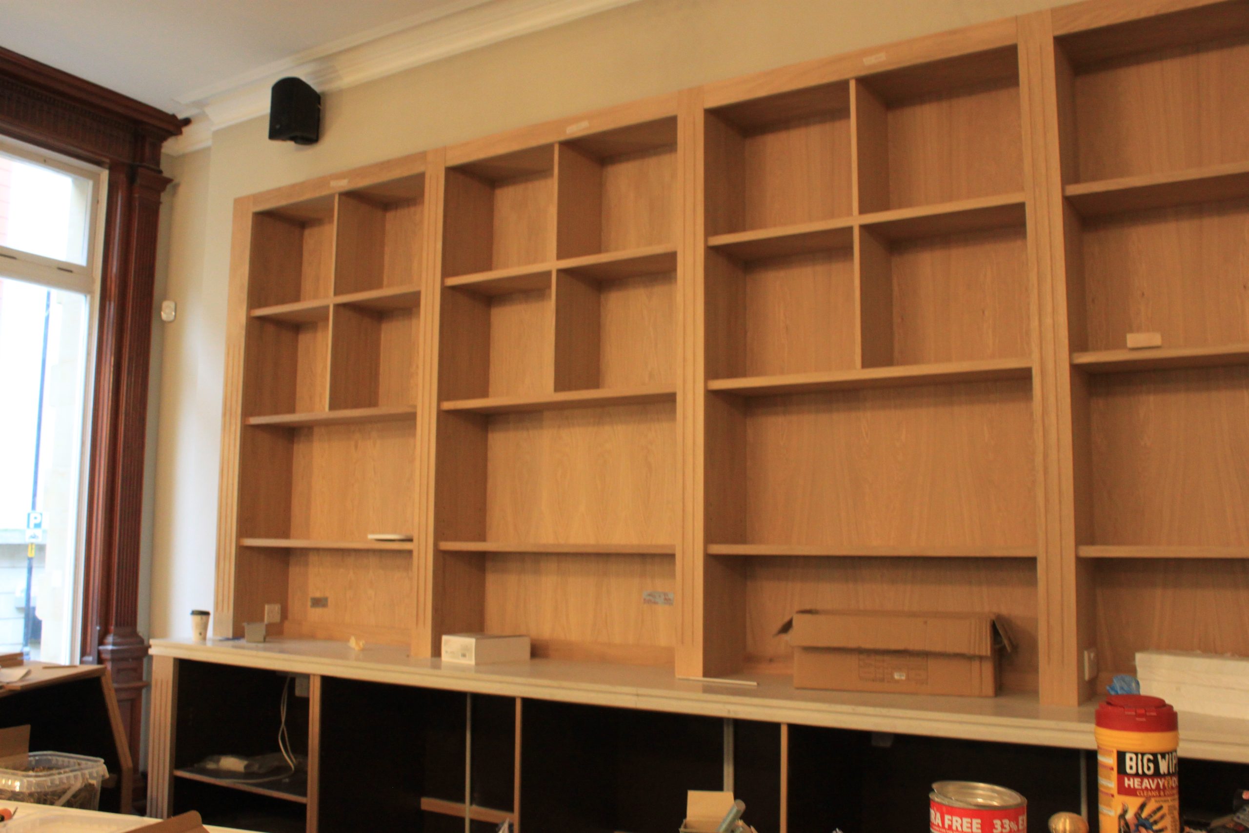 IMG_2083 Bespoke fitted shelving and cabinetry by Markson Joinery